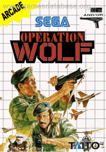 Cover Operation Wolf for Master System II